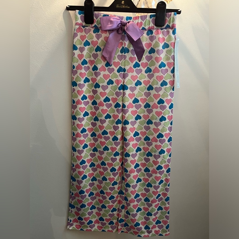 Xhilaration Girls Pajama Pants with Heart Pattern Size Medium NWT